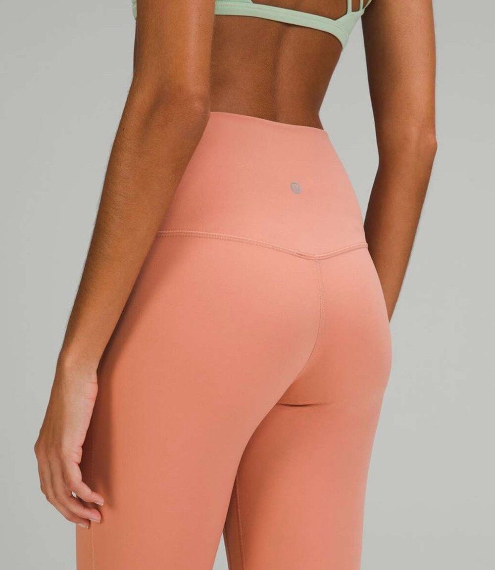 Lululemon Align High-Rise Cropped Leggings 23" in Pink Savannah Size 6